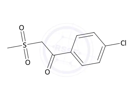 Chemical structure of 1-(4-Chlorophenyl)-2-(methylsulfonyl)ethan-1-one