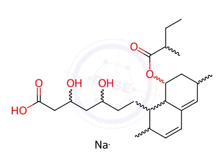 Chemical structure of Epi Lovastatin Hydroxy Acid-d3 Sodium Salt