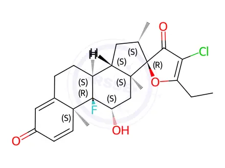 Chemical structure of Clobetasol Propionate EP Impurity J (Clobetasol Propionate USP Related Compound A)