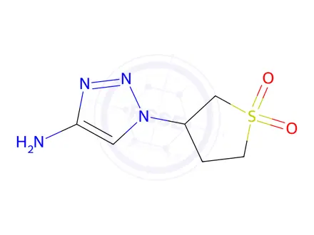 Chemical structure of 3-(4-Amino-1h-1,2,3-triazol-1-yl)tetrahydrothiophene 1,1-dioxide