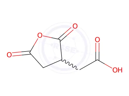 Chemical structure of Tricarballylic anhydride
