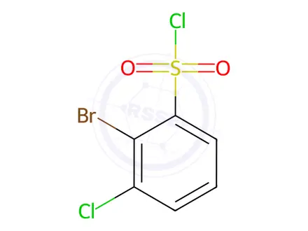 Chemical structure of 2-Bromo-3-chlorobenzenesulfonyl chloride