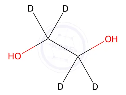 Chemical structure of Ethylene-d4 Glycol