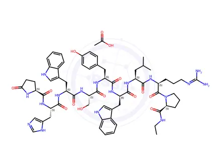 Chemical structure of Deslorelin Acetate