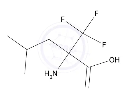 Chemical structure of 2-Amino-4-methyl-2-(trifluoromethyl)pentanoic acid