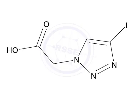 Chemical structure of 2-(4-iodo-1H-1,2,3-triazol-1-yl)acetic acid