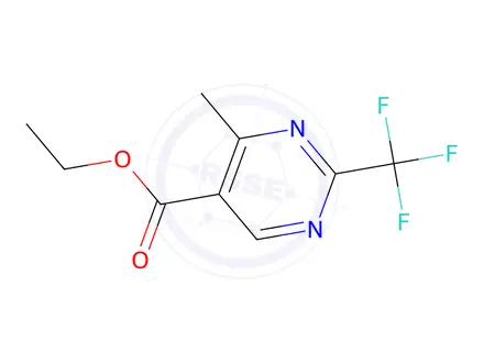 Chemical structure of Ethyl 4-Methyl-2-(trifluoromethyl)pyrimidine-5-carboxylate