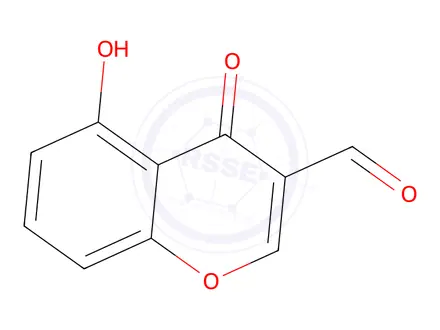 Chemical structure of 5-Hydroxy-4-oxo-4H-chromene-3-carbaldehyde