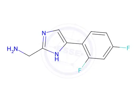 Chemical structure of (5-(2,4-difluorophenyl)-1H-imidazol-2-yl)methanamine