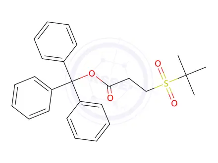 Chemical structure of trityl 3-(tert-butylsulfonyl)propanoate