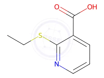 Chemical structure of 2-(Ethylthio)nicotinic Acid