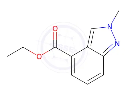 Chemical structure of Ethyl 2-methyl-2H-indazole-4-carboxylate