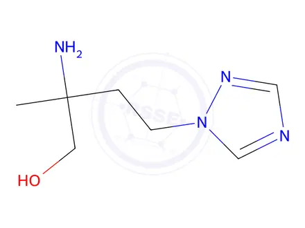 Chemical structure of 2-Amino-2-methyl-4-(1h-1,2,4-triazol-1-yl)butan-1-ol