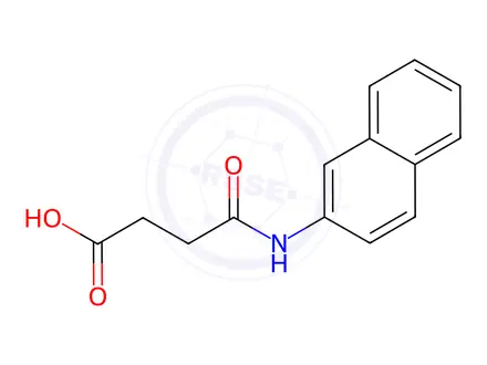 Chemical structure of 4-(Naphthalen-2-ylamino)-4-oxobutanoic acid