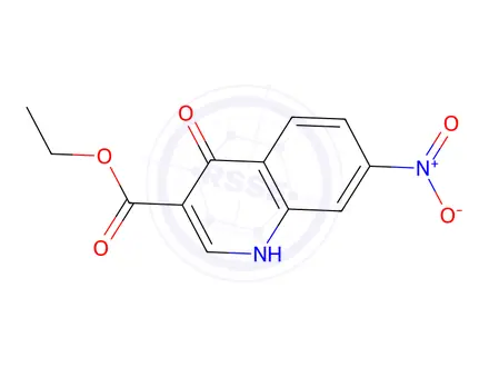 Chemical structure of Ethyl 7-Nitro-4-oxo-1,4-dihydroquinoline-3-carboxylate