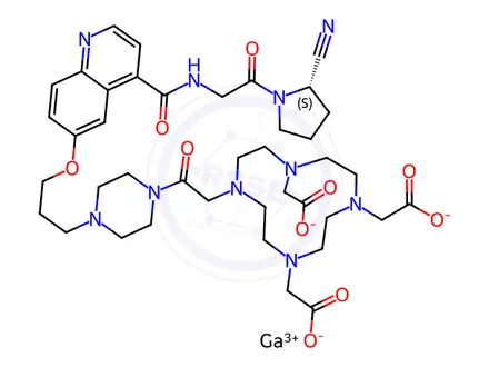 Chemical structure of FAPI-2 Ga-68