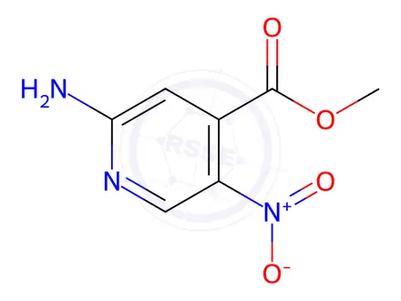 Chemical structure of Methyl 2-aMino-5-nitroisonicotinate