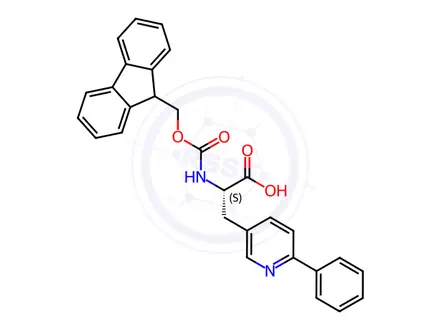 Chemical structure of Fmoc-3py6ph-OH