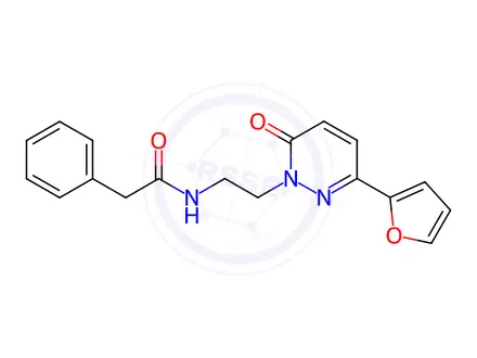 Chemical structure of N-(2-(3-(Furan-2-yl)-6-oxopyridazin-1(6H)-yl)ethyl)-2-phenylacetamide