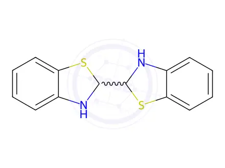Chemical structure of 2,2’-Bibenzothiazoline