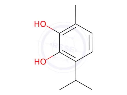 Chemical structure of 3-Isopropyl-6-methylbenzene-1,2-diol