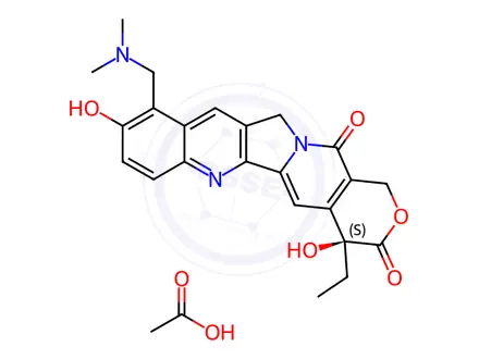 Chemical structure of Topotecan Acetate