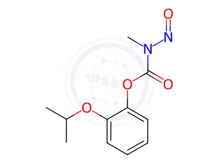 Chemical structure of N-nitrosopropoxur