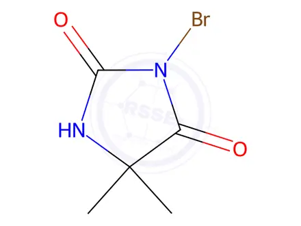Chemical structure of 3-Bromo-5,5-dimethylimidazolidine-2,4-dione