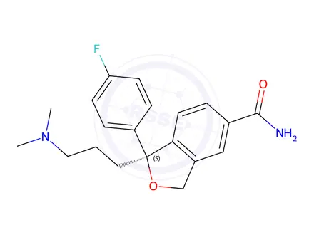 Chemical structure of Escitalopram Amide