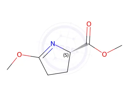 Chemical structure of (S)-Methyl 5-methoxy-3,4-dihydro-2H-pyrrole-2-carboxylate