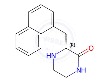 Chemical structure of (R)-3-(Naphthalen-1-ylmethyl)piperazin-2-one