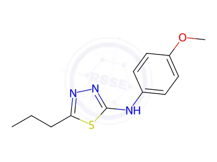 Chemical structure of N-(4-Methoxyphenyl)-5-propyl-1,3,4-thiadiazol-2-amine