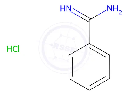 Chemical structure of Benzimidamide hydrochloride