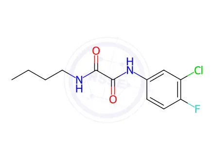 Chemical structure of N1-Butyl-N2-(3-chloro-4-fluorophenyl)oxalamide