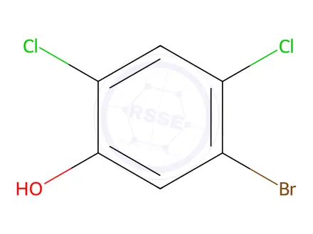 Chemical structure of Phenol, 5-broMo-2,4-dichloro-