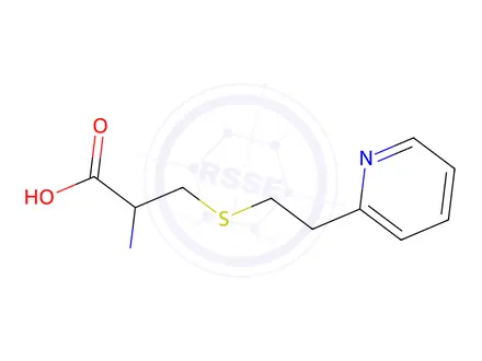 Chemical structure of 2-amino-3-[(2-pyridin-2-ylethyl)thio]propanoic acid