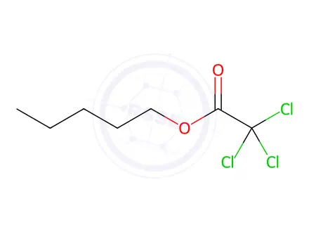 Chemical structure of pentyl 2,2,2-trichloroacetate
