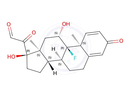 Chemical structure of 21-Dehydro Isoflupredone