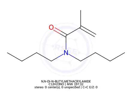 Chemical structure of N,N-DI-N-BUTYLMETHACRYLAMIDE