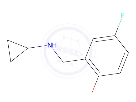 Chemical structure of 2-((cyclopropylamino)methyl)-4-fluorophenol