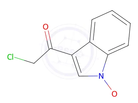 Chemical structure of 2-Chloro-1-(1-methoxy-1H-indol-3-yl)ethanone