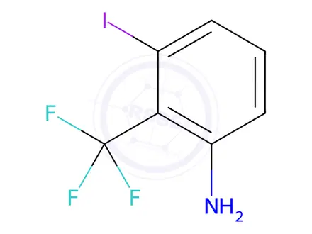 Chemical structure of 3-Iodo-2-(trifluoromethyl)aniline