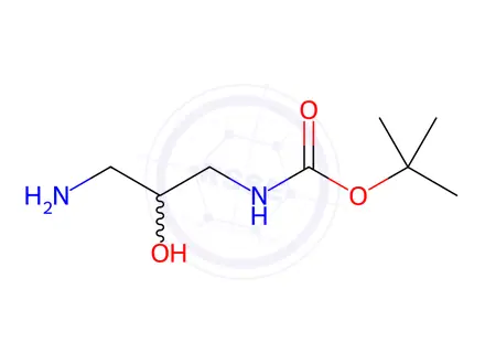 Chemical structure of tert-Butyl (3-amino-2-hydroxypropyl)carbamate