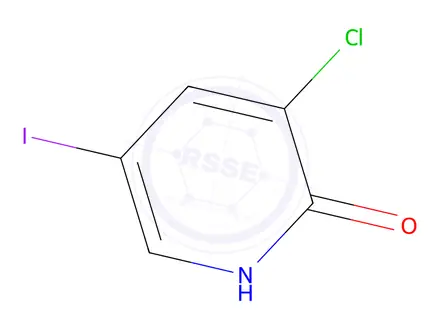 Chemical structure of 3-Chloro-5-iodopyridin-2(1H)-one