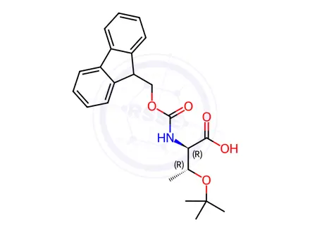 Chemical structure of Fmoc-D-Allo-Thr(tBu)-OH