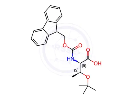 Chemical structure of Fmoc-D-Thr(tBu)-OH