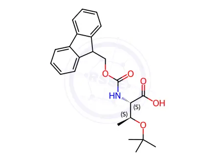 Chemical structure of Fmoc-Allo-Thr(tBu)-OH