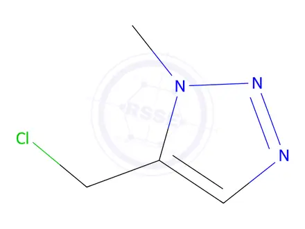 Chemical structure of 5-(chloromethyl)-1-methyl-1H-1,2,3-triazole hydrochloride