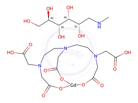 Chemical structure of Gadodiamide Impurity 2 Meglumine (Gadodiamide Hydrate EP Impurity B Meglumine) (Gd-DTPA Meglumine)