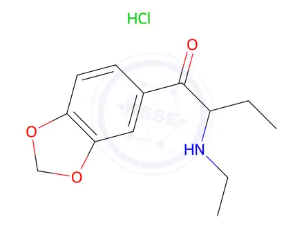 Chemical structure of Eutylone HCl